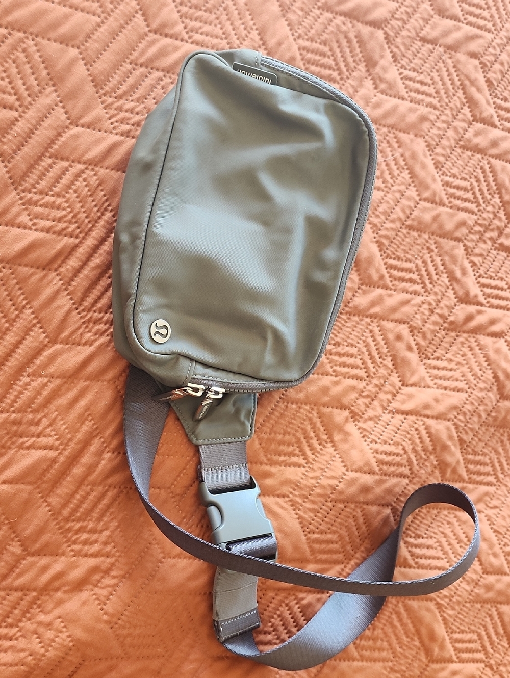 lululemon athletica Olive Green Sling Belt Bag
